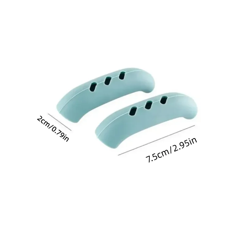 2/8 Stück Silikon-Topfgriffabdeckungen, Wärmeisolierende Abdeckungen, Topfgriff-Clips, Rutschfester Dampfgarer-Topfgriffhalter, Küchenwerkzeuge – Detail 2
