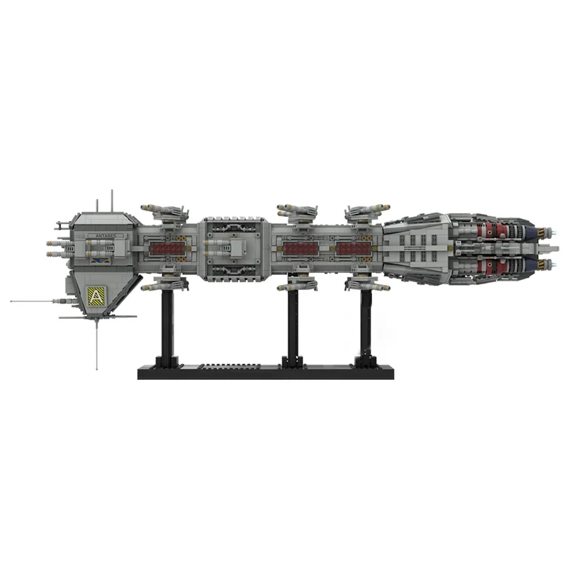 Modelo de nave espacial militar moc blocos de construção dreadnought 5 modelo tecnologia tijolos montagem férias construmento presentes brinquedo