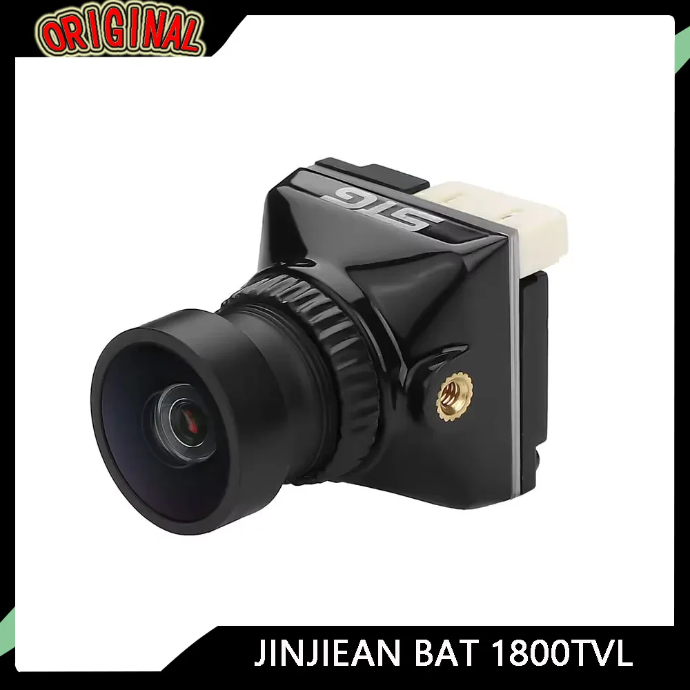

JINJIEAN BAT 1800TVL FPV-камера ночного видения — объектив 2,1 мм, датчик 1/2,8 дюйма, переключаемый D-WDR, NTSC/PAL, для гоночного дрона RC FPV