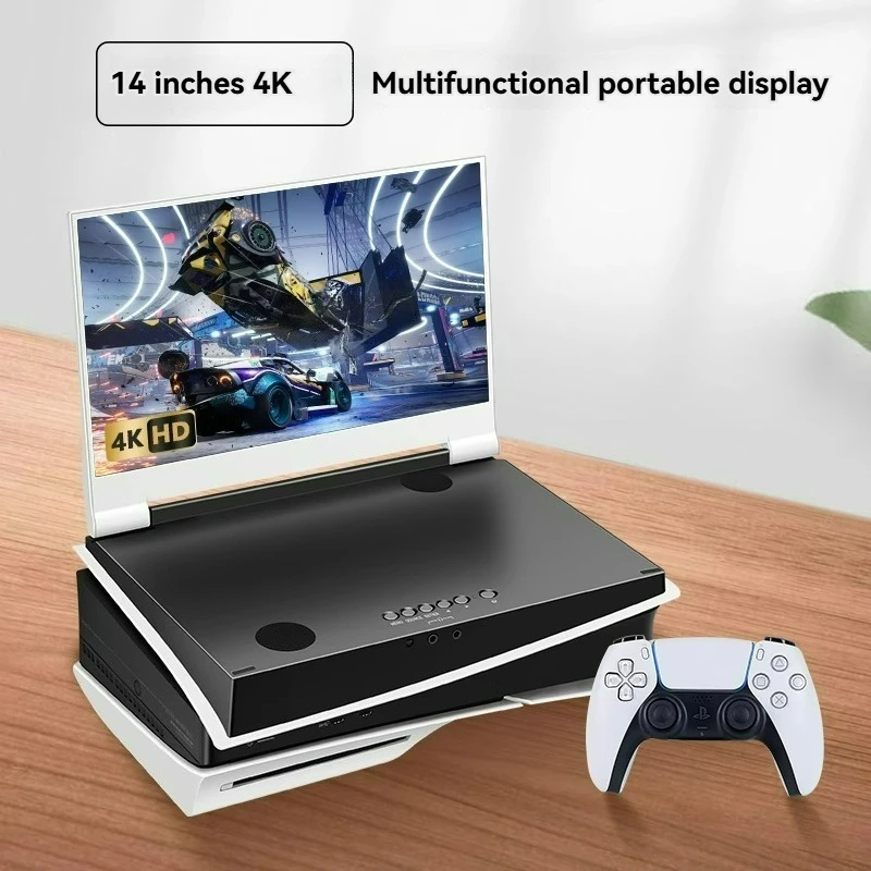 شاشة محمولة لعرض ألعاب PS5 IPS 2K 120 هرتز 4K + HDR 60 هرتز شاشة ألعاب متكاملة متعددة الوظائف سهلة التشغيل