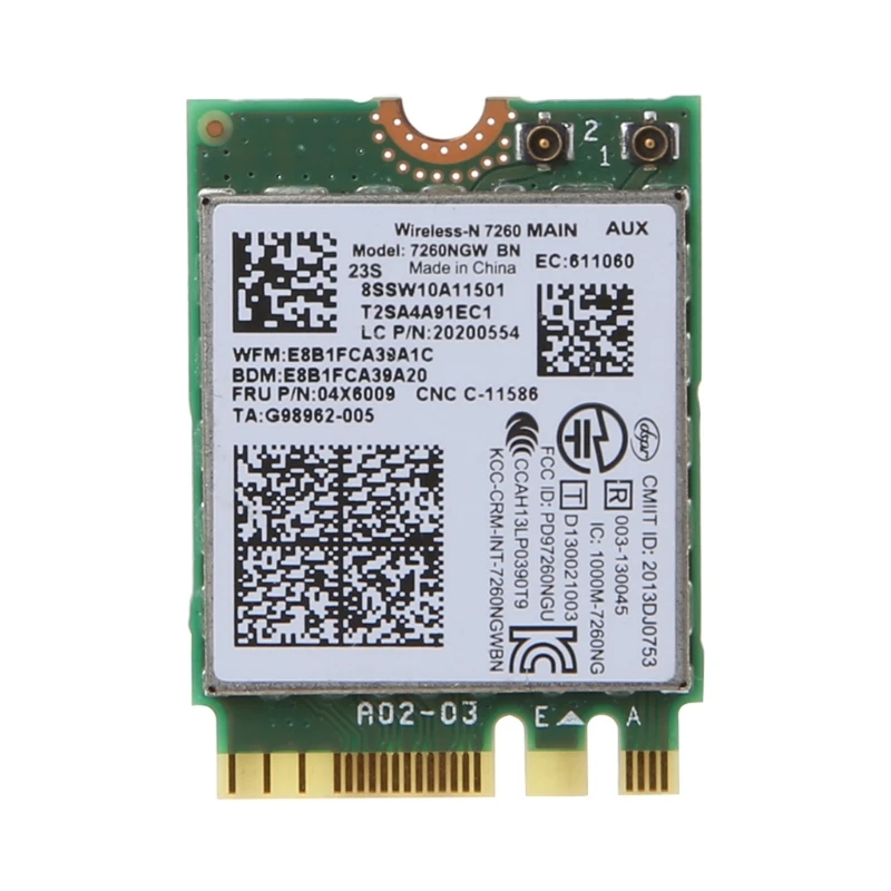 7260NGW FRU 04W3830 04X6009 04X6086 PCI-E Wireless Wifi Card Module for Lenov