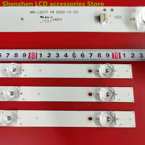 FOR STRIP TV HISENSE JL.D40081330-140ES-M MS-L2271-V4 71.7CM ７LED 3v 40 inch aluminium 100%new LCD TV backlight bar 3v