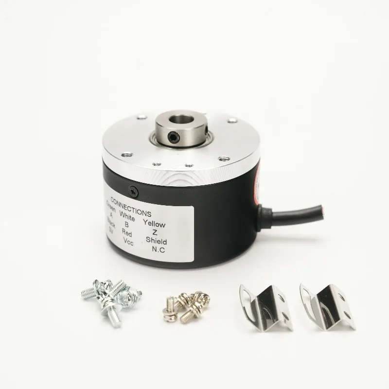 JSK5208 Rotary Encoder Outer Diameter 52mm Aperture 8mm High Precision Optical Incremental Encoder DC5V-26V 1000PPR