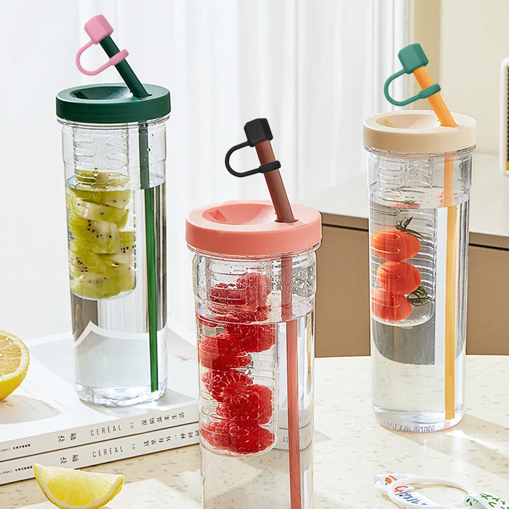 

Reusable 3-piece set Hexagonal Nut Straw Cap Proof Splash Drinking Straw Cover Silicone Reusable Water Cup Accessories