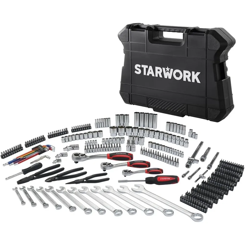 Professional 314-Piece Metric Mechanics Tool and Socket Set