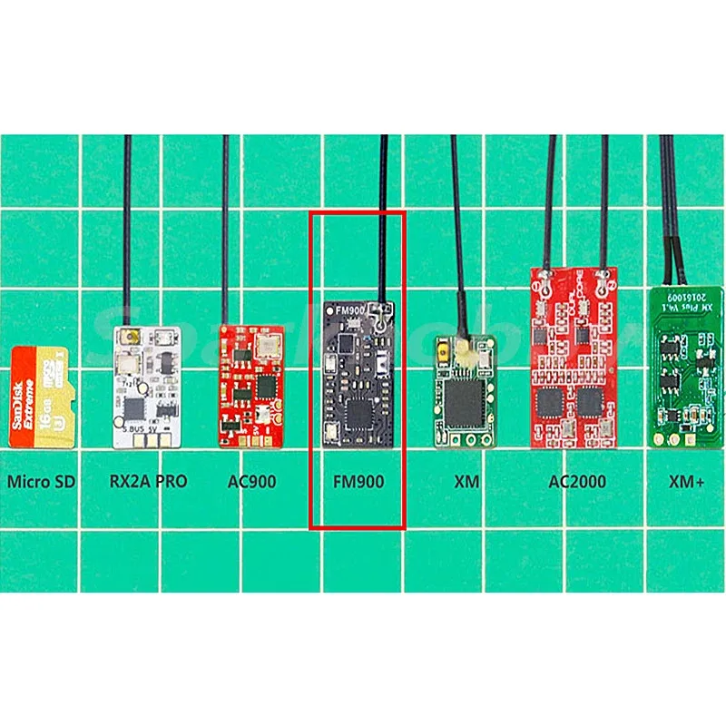جهاز استقبال مصغر X-BOSS FM900 1.2 جرام FASST RSSI 2.4G جديد تمامًا، متوافق مع Futaba T8FG、T14SG、T16SZ、T18SZ、T18MZ、T32MZ,App