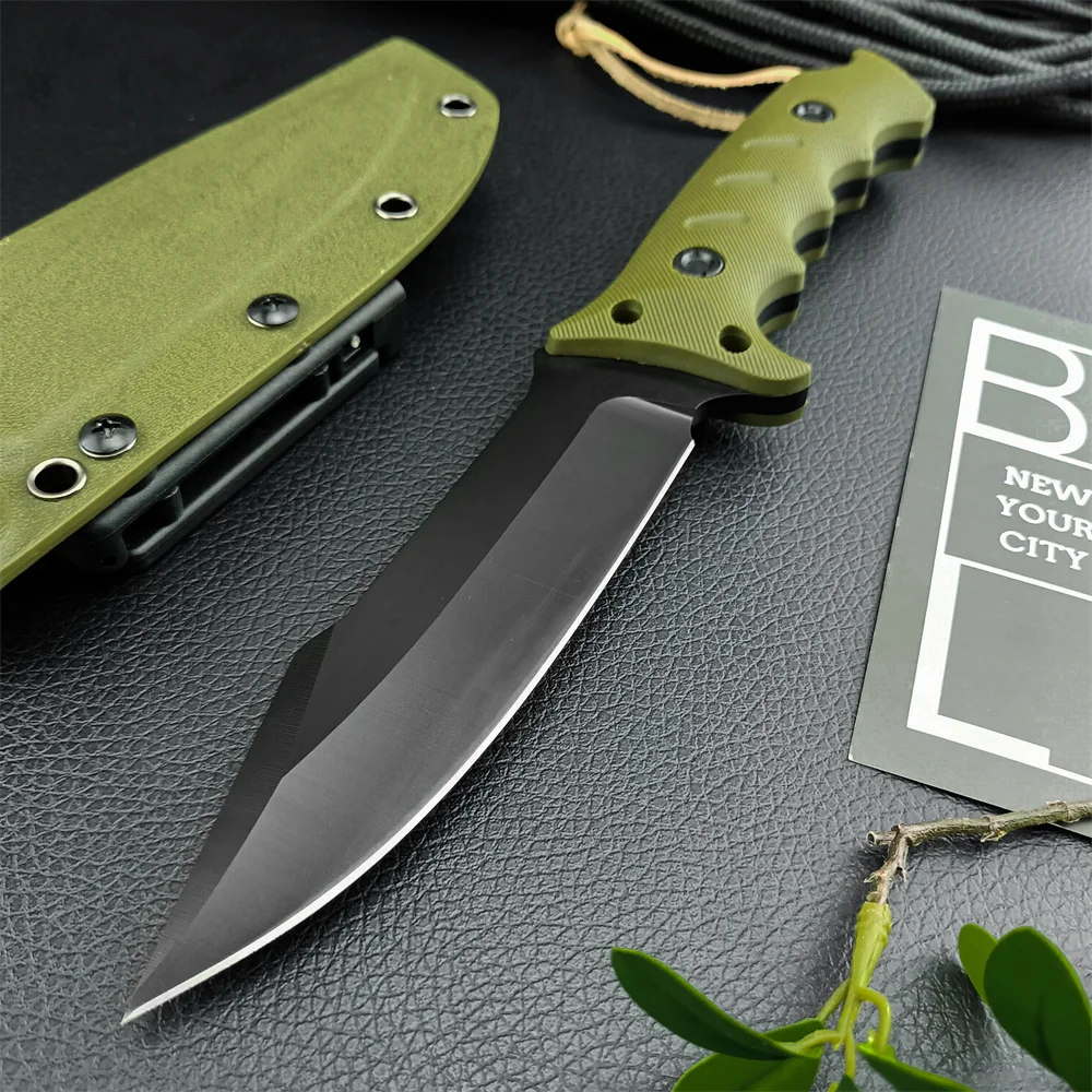 NEW Outdoor Fixed Blade Knife Military Tactical Knives 8Cr13Mov Blade G10 Handle EDC Camping Hiking High Hardness Survival Tools