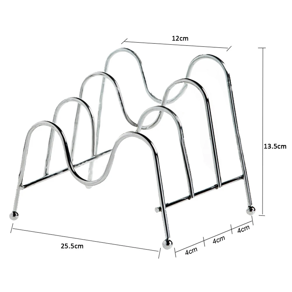 Kitchen Multi-storey Holder Pot Cover Lid Rack Cutting Board Dish Pantry Iron Organizer