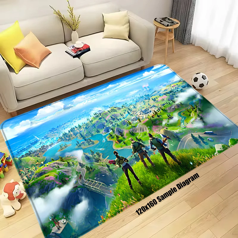 Gaming Room Mat B-Fortnites Foot Carpets Entrance Doormat Anti Slip Floor Mats Home Kitchen Carpet Hallway Decors