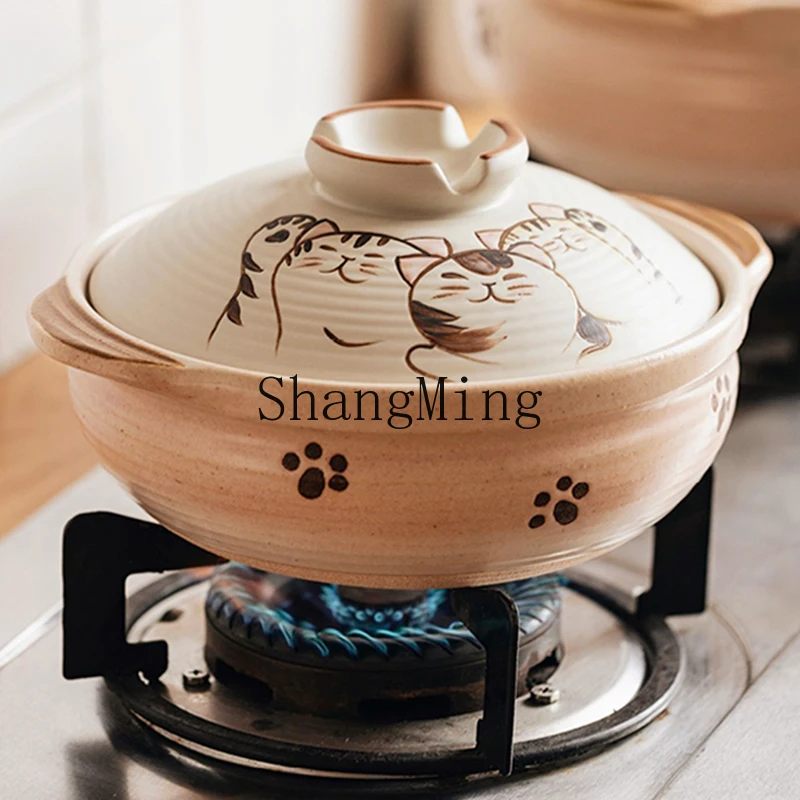 DSA earth pot ceramic casserole cooking porridge household soup stew meat casserole, high temperature gas stove