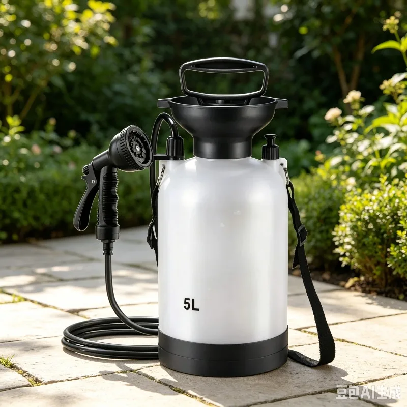 Portable 5L Hand Pump Outdoor Shower Device Beach Surf Rinsing Water Kit Camping Hiking Travel Picnic Outdoor Vehicle Washing