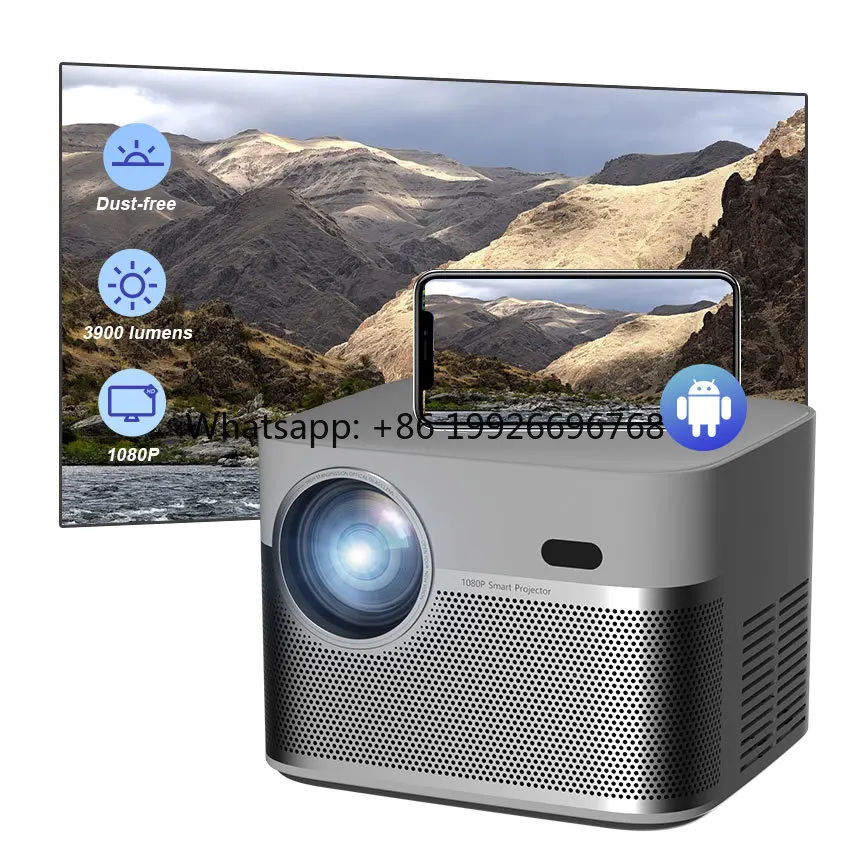 Rigal I21 Wholesale Customization Dustfree 1080P Android Projector Wifi Smart Mini Datashow Sealed Projector for Home Use