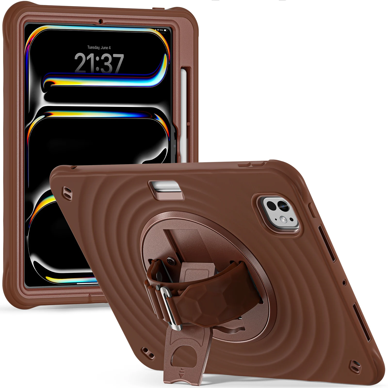 

Hand Strap Stand Tablet Case For iPad 2025 Pro 13 11 Mini Air 4 5 6 7 8 9 10th 11th Generation Cases 10.2 10.9 12.9 inch Cover