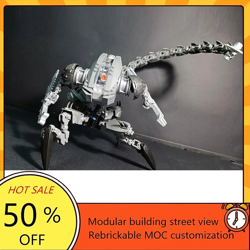 

Набор из 244 деталей: Популярная модель космического боевого робота из фильма «Звездные войны», конструктор MOC, модульные технологичные блоки, подарок на праздник, игрушка для сборки, детский набор