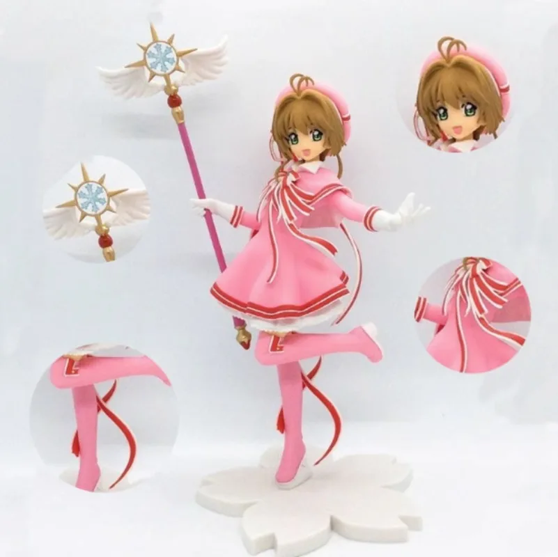 KINOMOTO SAKURAS Keys To Dreams Anime Peripheral Model Toys Collectible Desktop Ornaments Gifts for Kids