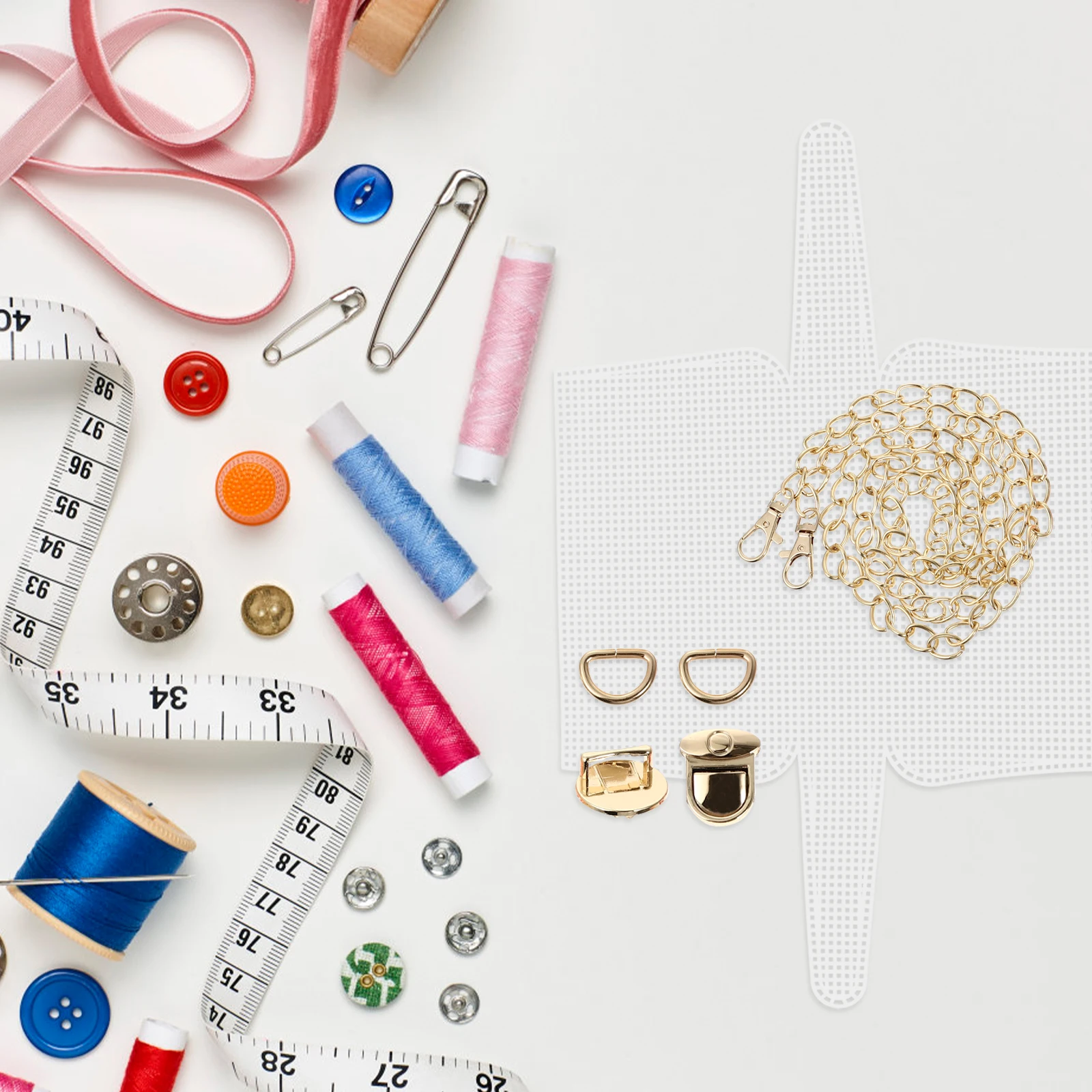 

Braided Accessories Shaping Pieces Handbag Making Kit Craft Materials Plastic Alloy Durable Weaving Bag Plate DIY