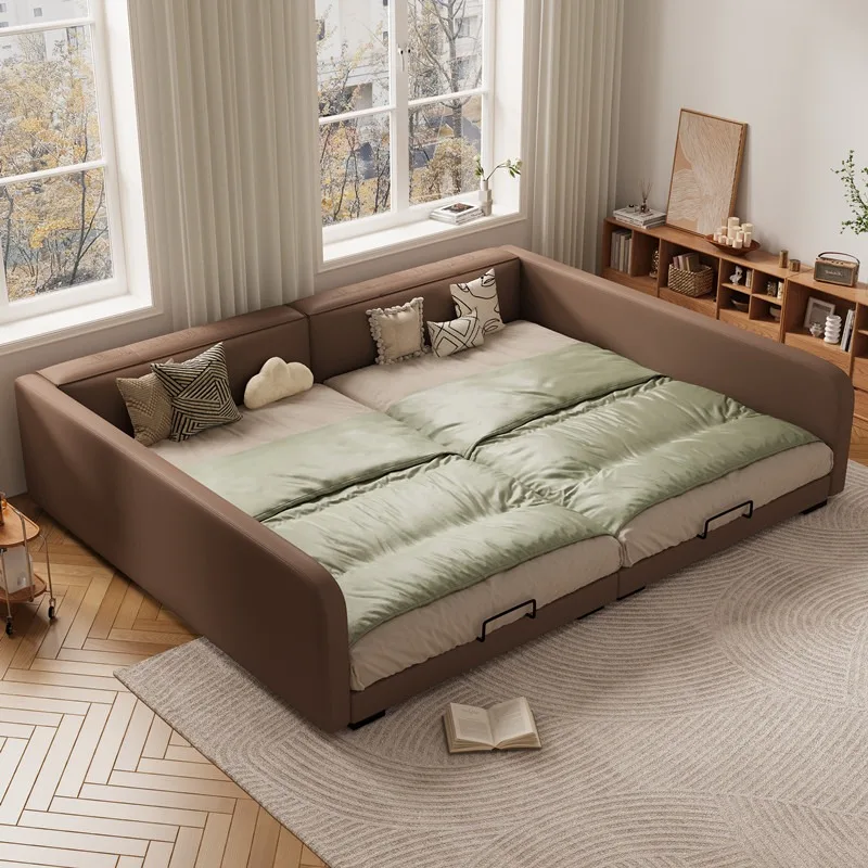 & Guardrail Adults Queen Bedroom Beds Children Family Many People Parent Child Bed Frame 180x200cm Kids Room Luxury Full Furnitu