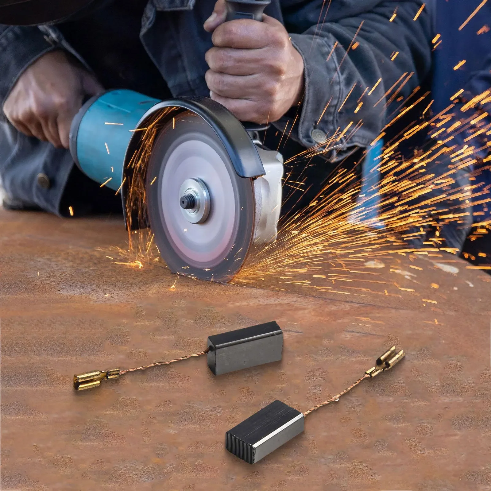 

Sleek Design Replacement Carbon Brushes Model 1619P11715 to Upgrade Your For Angled Grinding Experience (GSC7516 WGS8125)
