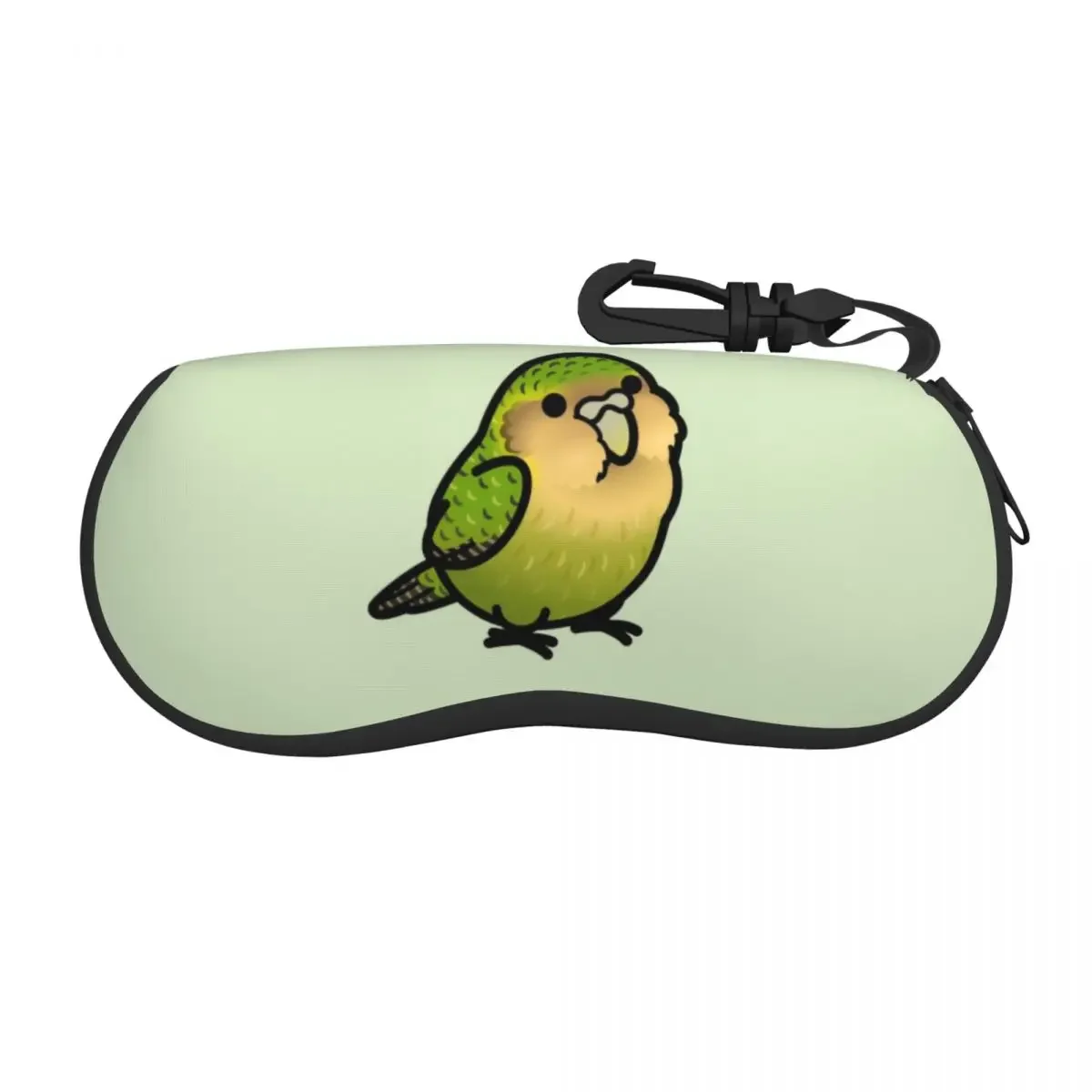 Custom Chubby Kakapo Shell Eyeglasses Case Men Women Cool Parrot Bird Glasses Case Sunglasses Box Pouch