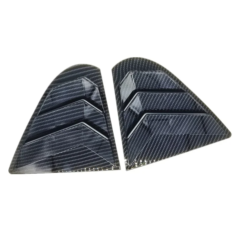 2PCS For Mitsubishi Lancer EX X EVO 2008-2018 Car Rear Window Quarter Louver Cover Side Vent Shutter Trim Scoop ABS Accessories