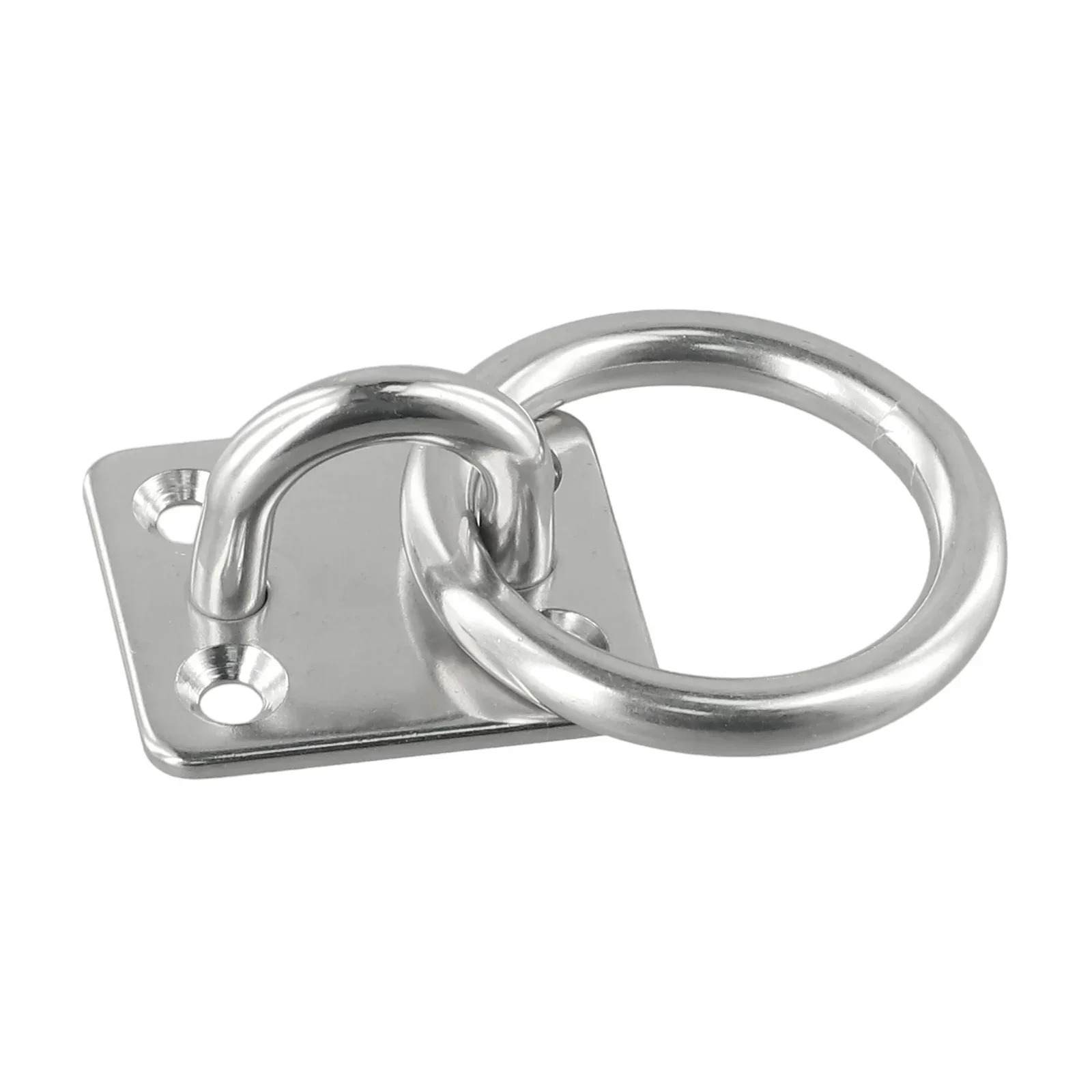 

Heavy Duty Stainless Steel Marine Eye Plate With Ring (6mm) – Superb Quality For Lashing & Tying Down Boat And Yacht