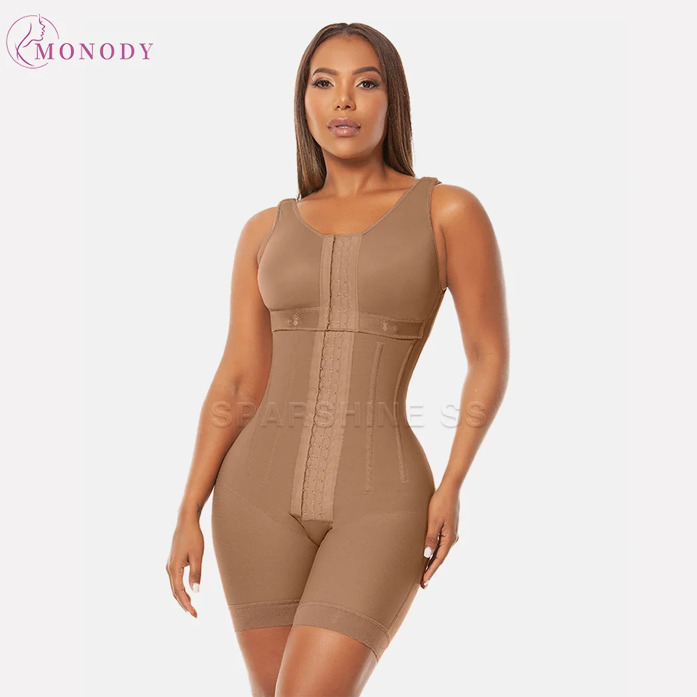 Fajas Colombianas Alta Compressão com Ossos, Shapewear, Pós-operatório Waist Trainer, Emagrecimento Controle Barriga, Body Shaper, XXS