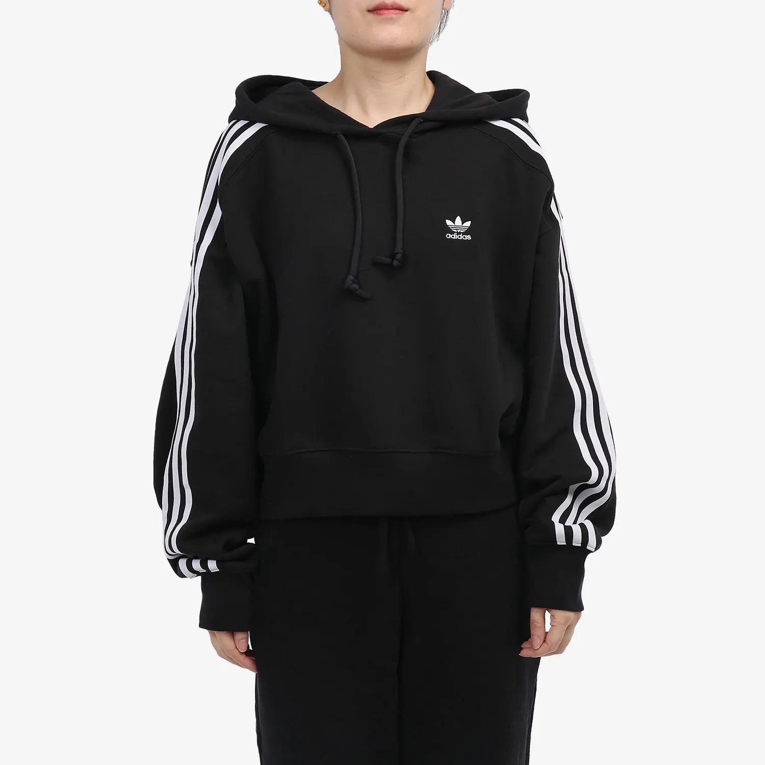 

Adidas Originals Trefoil Women's Knit Leisure Sport Hooded Sweatshirt GN2890