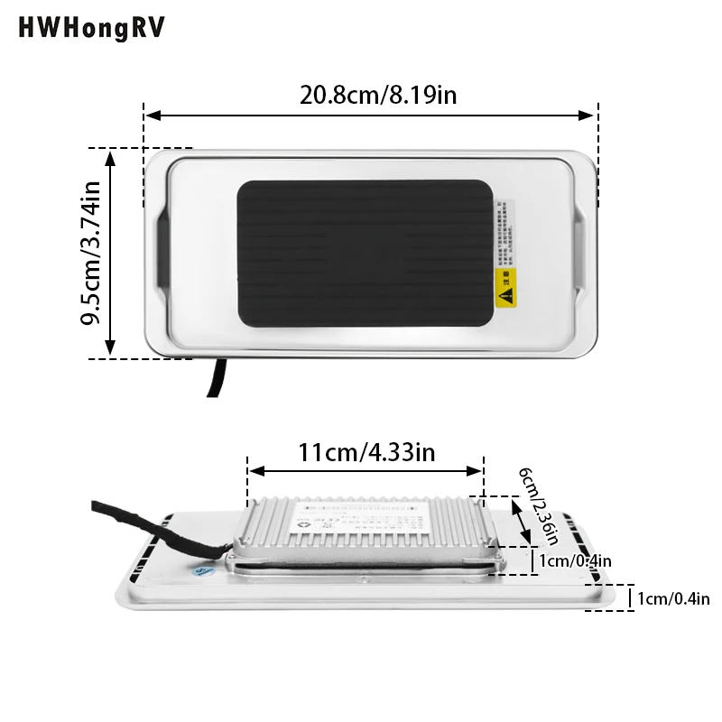 2026 فريد HWhongRV 15 واط كامبرفان اكسسوارات 12 فولت شاحن الهاتف في السيارة شاحن لاسلكي ل فان سيارة شحن الهاتف #1