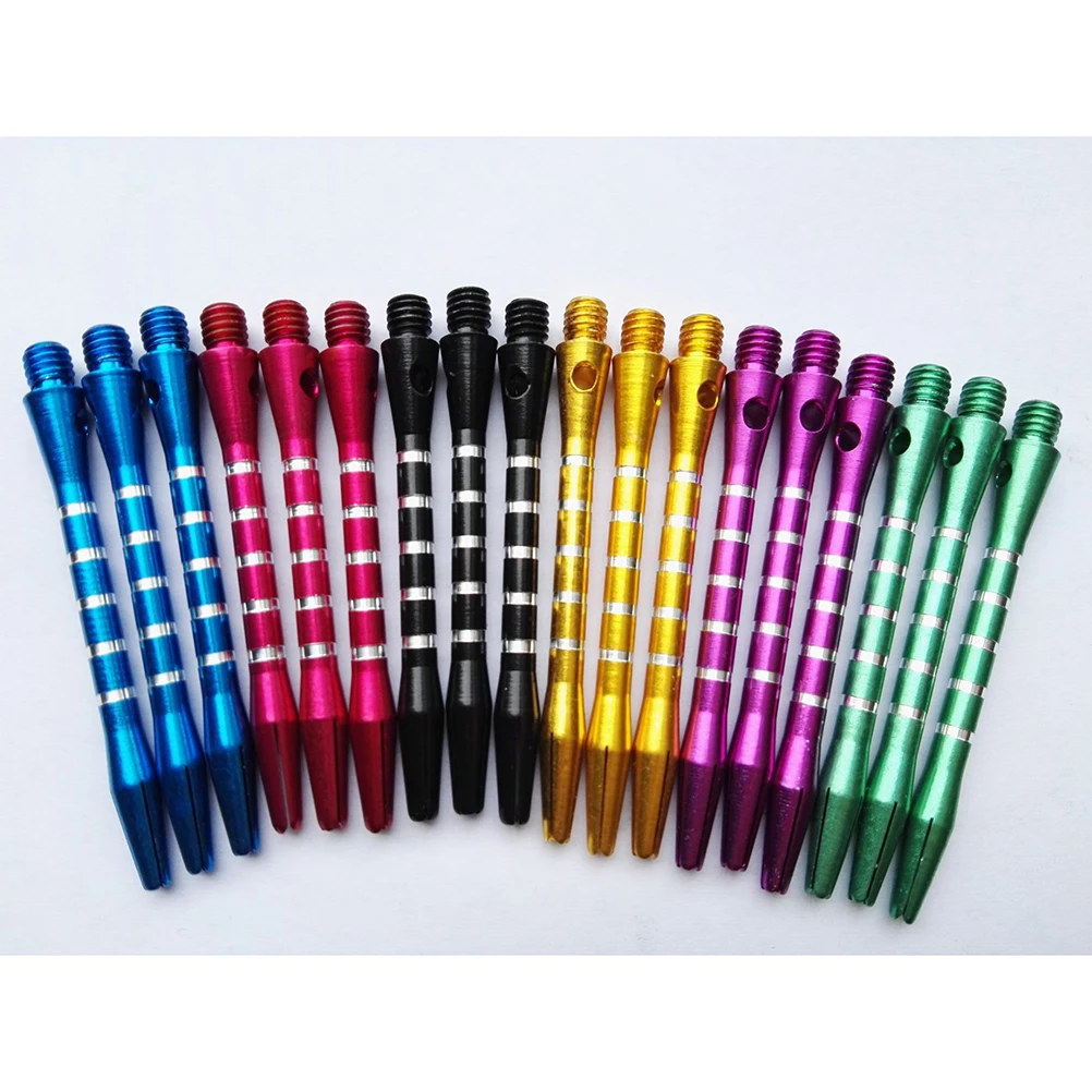 9 Pcs Colorful Aluminum Alloy Dart Shafts for 4.5mm Tips Durable Throwing Stems