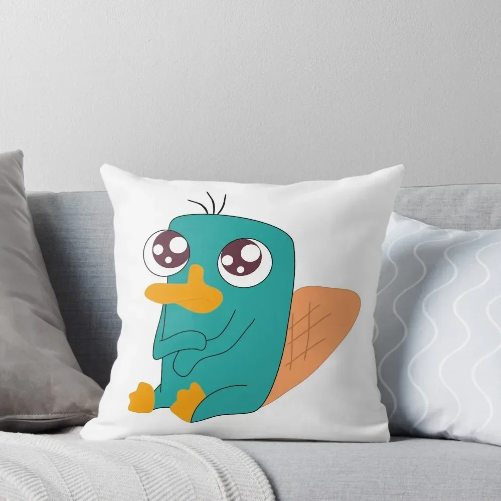 

Baby Perry The Platypus Throw Pillow ornamental pillows for living room Room decorating items pillow