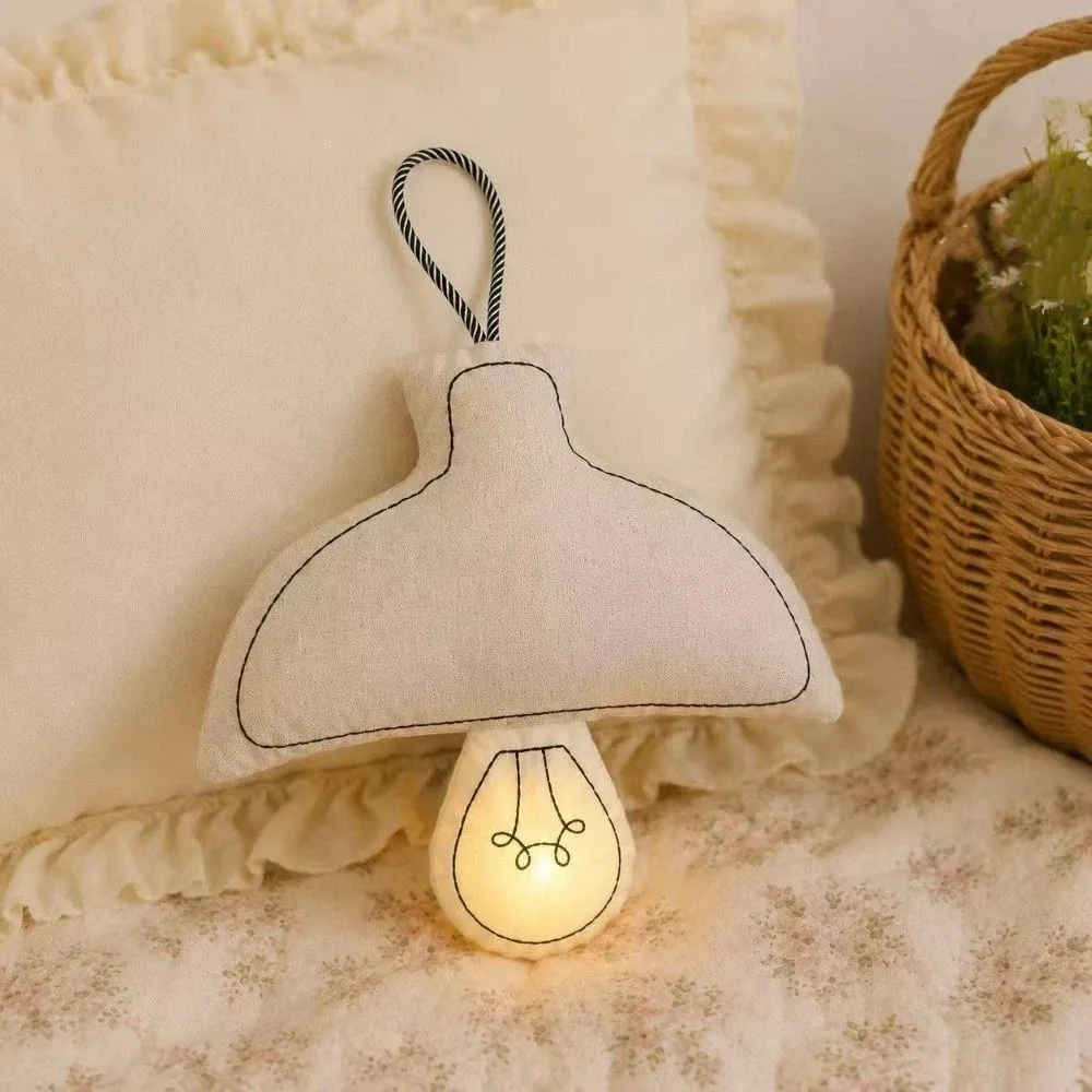 Portable Creative Night Light INS Style LED Wall Decoration Light Bedroom Decor Cartoon Atmosphere Lamp Room