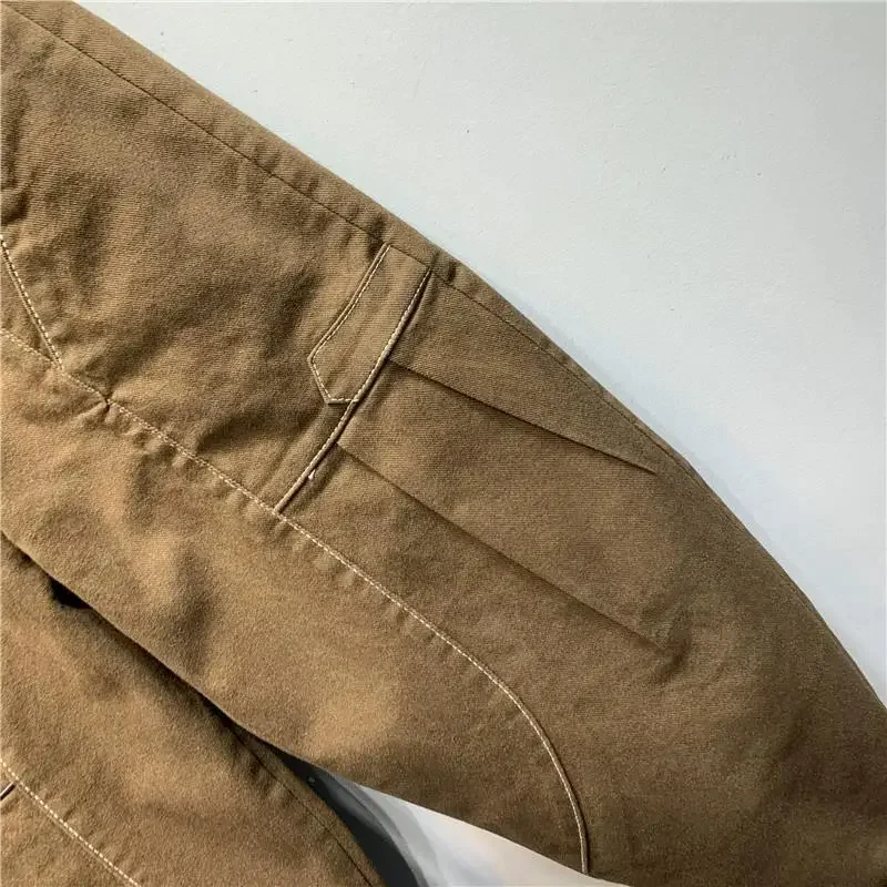 女性用プリーツポケットカーゴパンツ、コットン作業服、ゆったりとしたパンツ、用途の広い、ファッションデザイン、春夏