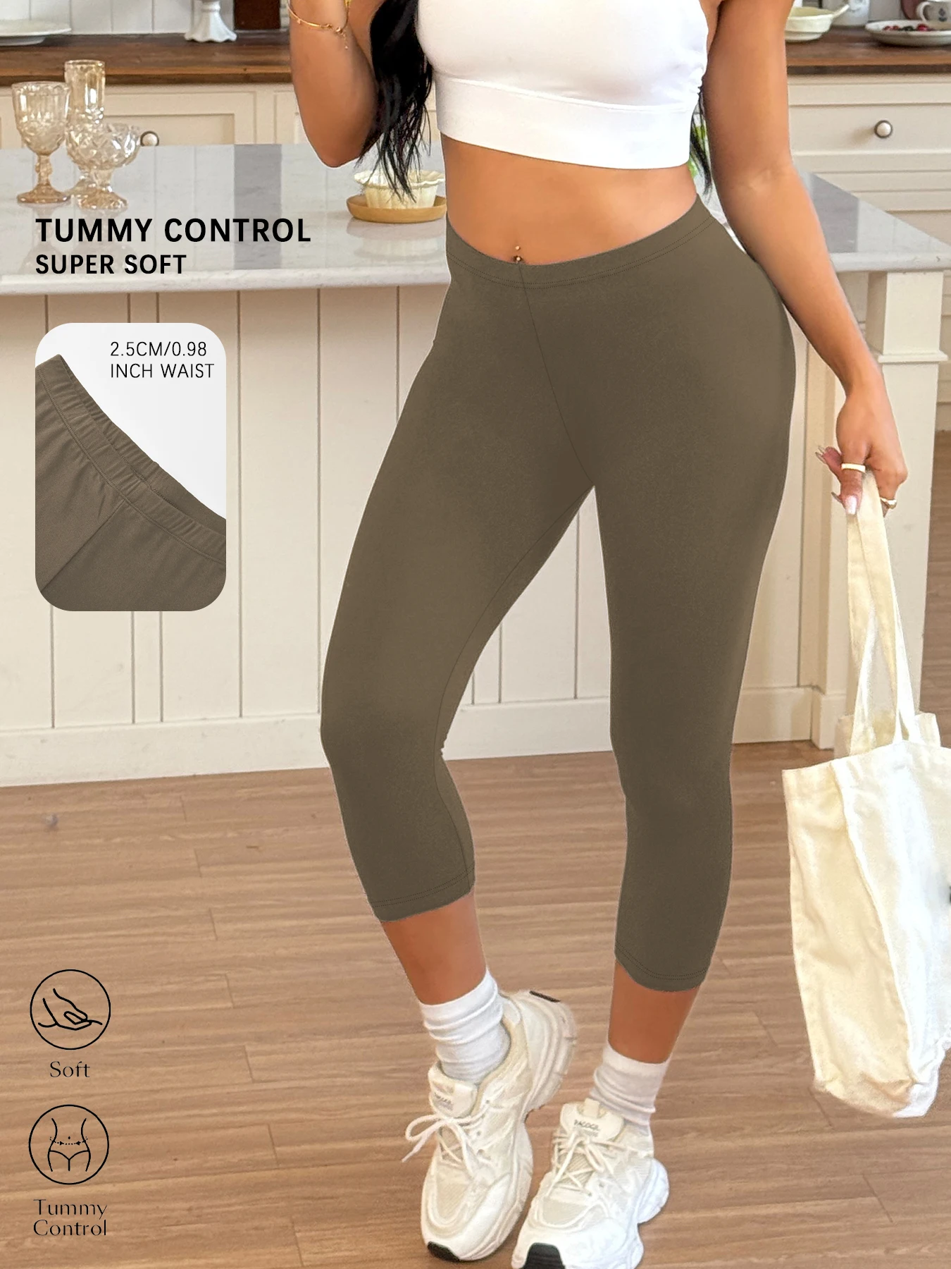 

Женские супермягкие брюки-капри, высокоэластичные, дышащие, спортивные штаны для тренировок, бега, йоги, леггинсы для занятий спортом