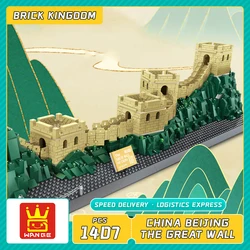 Famous Historical Architecture China Beijing Great Wall Building Block Construction Model Brick Educational Toy Collection Gift