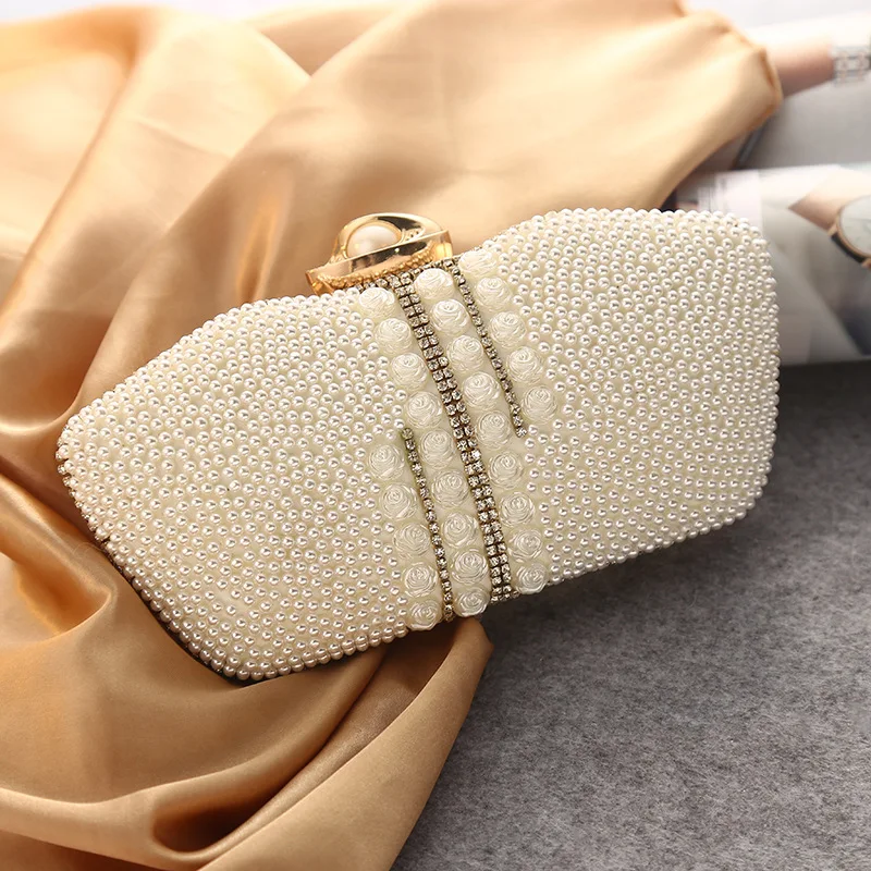 

Elegant Women Clutch Bag Wedding Purse Natural Pearl Exquisite Design For Ladies Girls Eevening Bag Party Purse Female Clutches