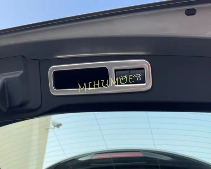 ماتي الفضة الخلفية الجذع التبديل غطاء أزرار الزخارف لكزس RX RX350 RX350h RX450h + RX500h 2023 2024 2025 اكسسوارات #2