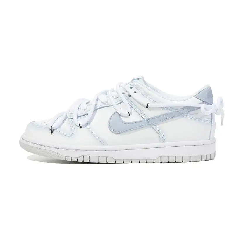 

[Летнее прозрачное небо на заказ] Низкие туфли для скейтборда Nike Dunk GS Haze Blue