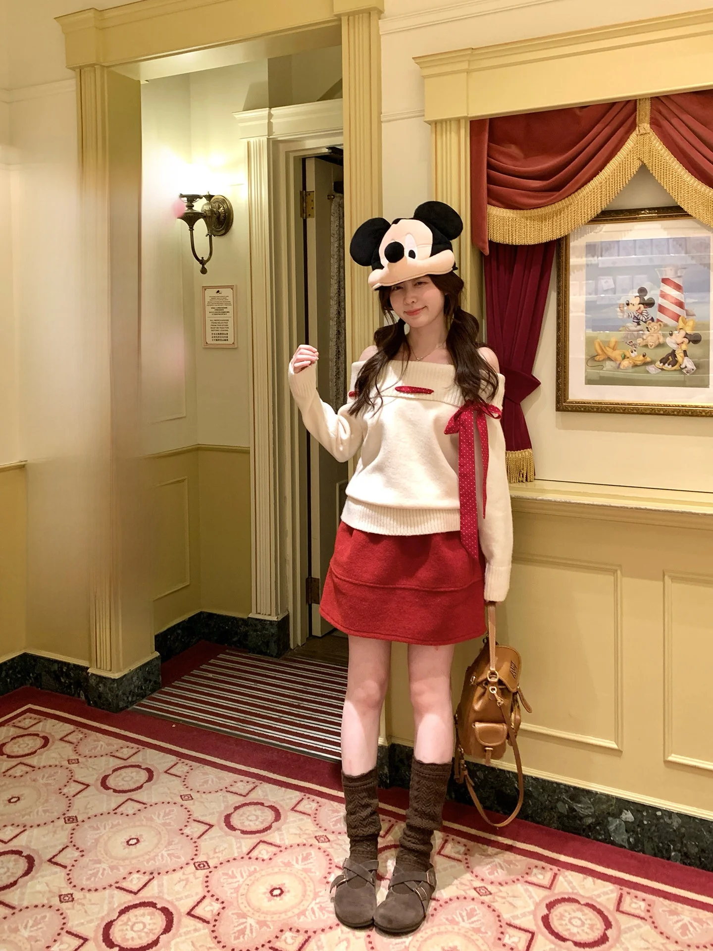 

Красная шерстяная юбка PtonUmi для женщин, винтажная, универсальная, осенне-зимняя, стройнящая, модная юбка для женщин