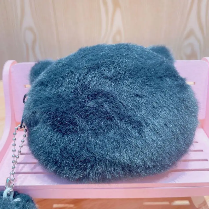 Kawaii Lucifer Plush Keychain Lucifer Cat Coin Purse for Women Bag Pendant Cute Plush Stuffed Backpack Decorate Birthday Gift