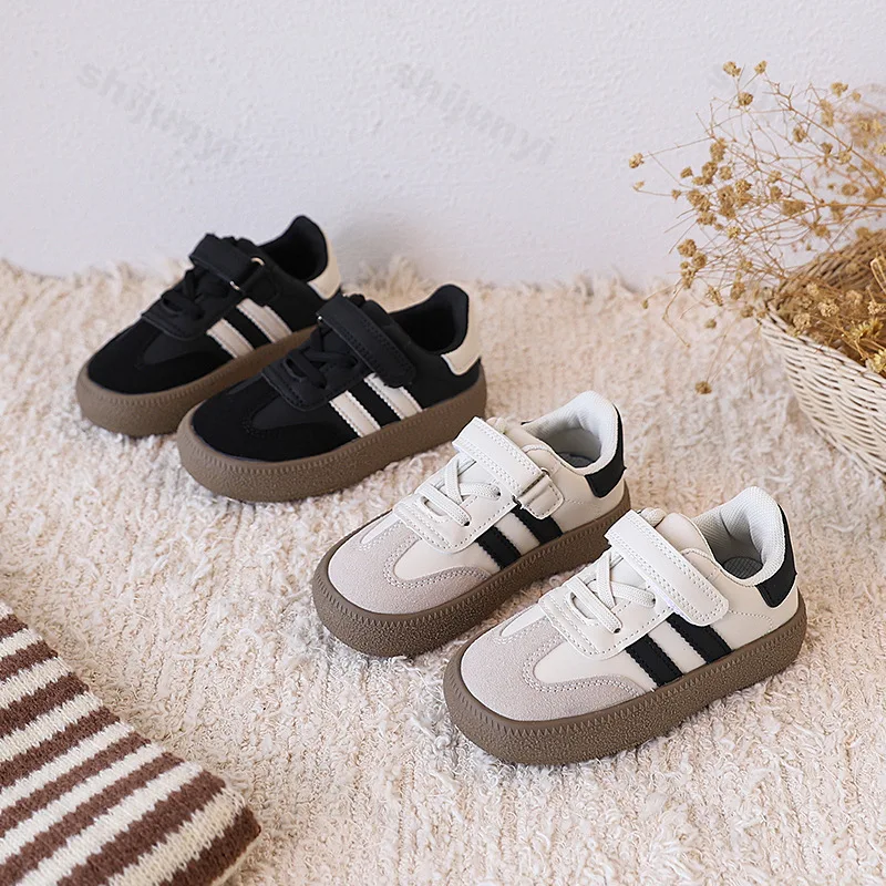 

Children Casual Sneakers 2025 Autumn New Toddler Flat Shoes Boys Girls Retro Classic Fashion Platform Kids Running Sport Shoes