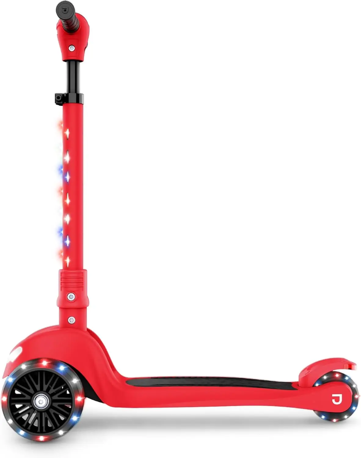 

Foldable 3-Wheel Kick Scooter for Kids, Blue, Lightweight & Portable with LED Lights