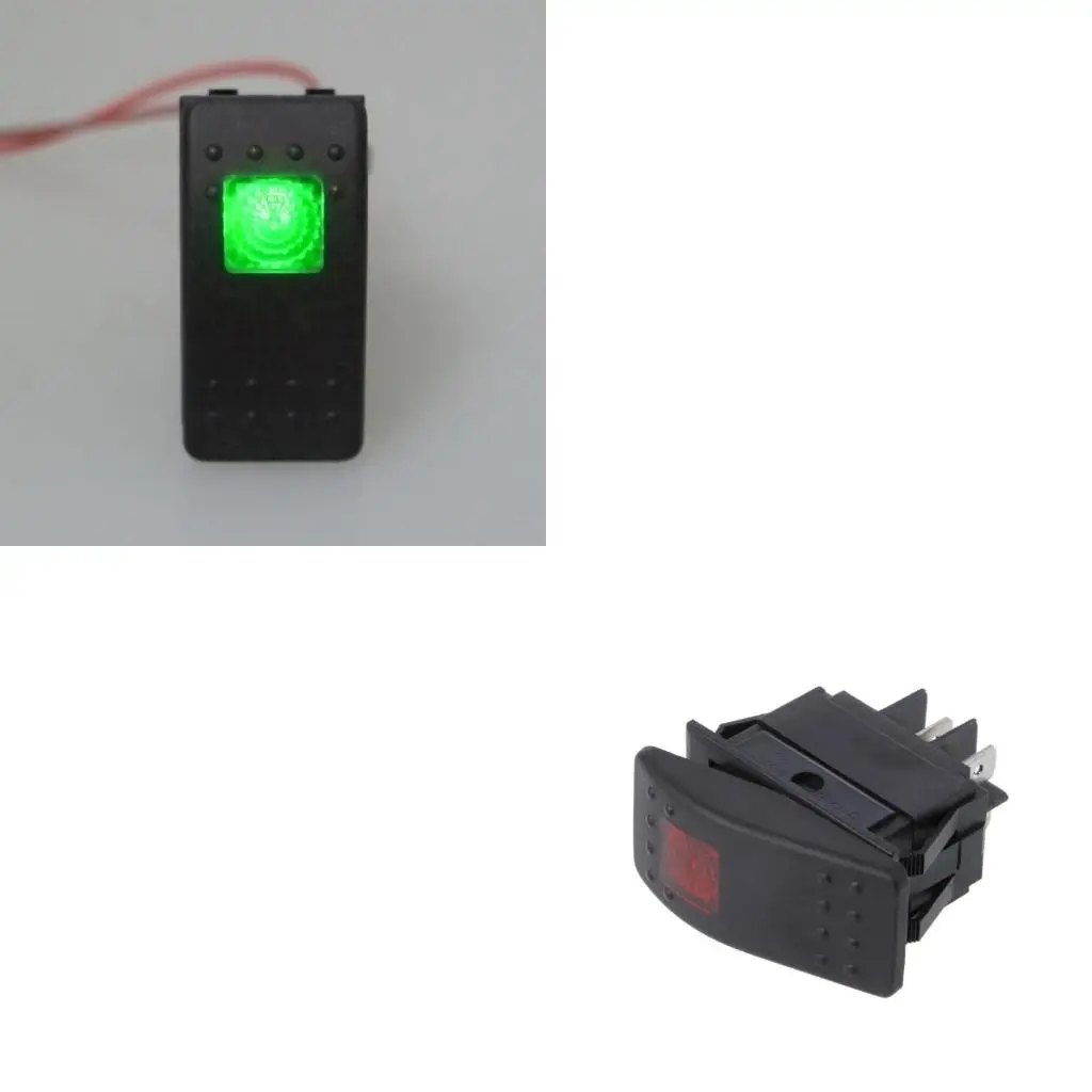 XA6H Universal 12V 20A Lighted Toggle Switch Car Marine Boat RV Power Switch Button