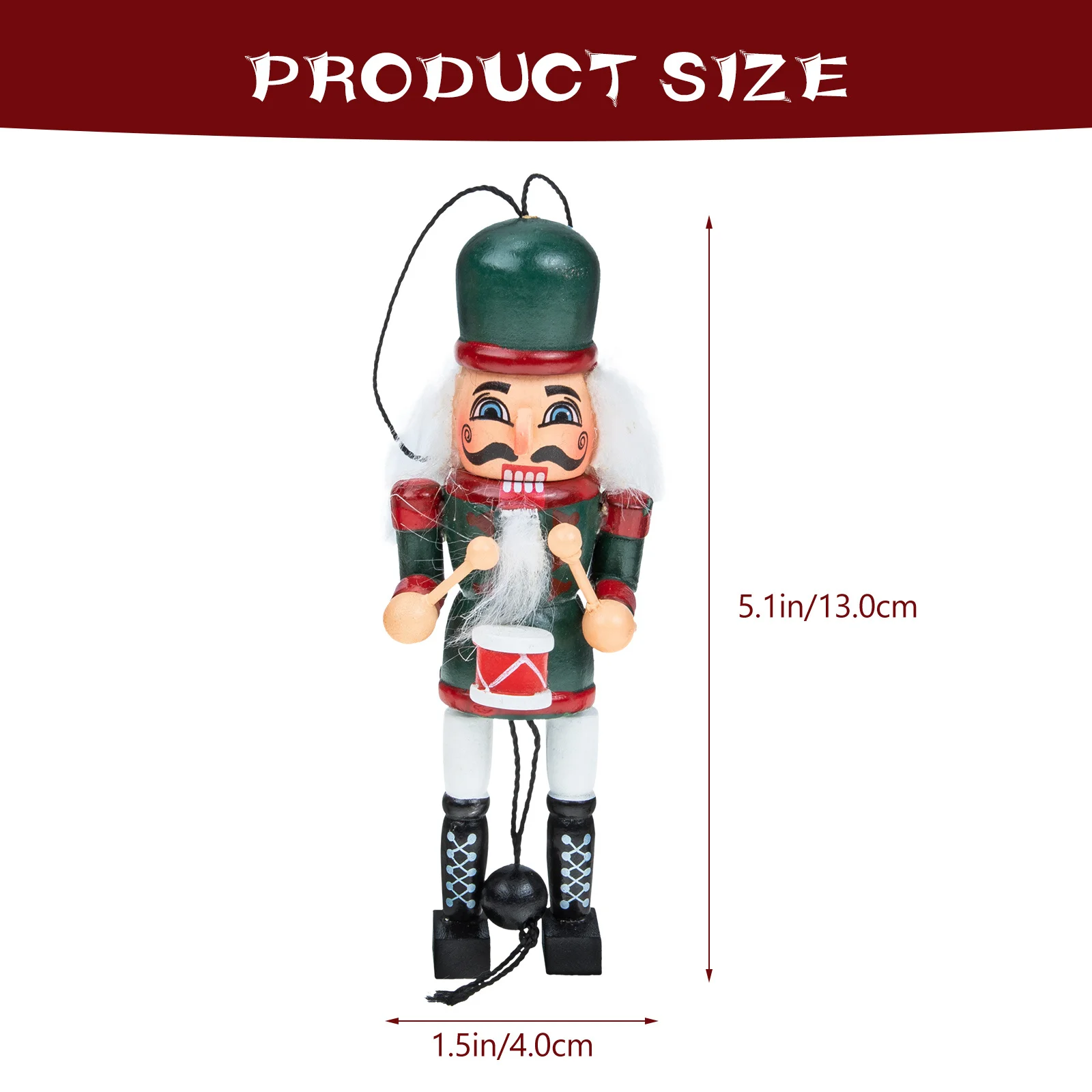 3 قطعة كسارة البندق الخشبية زخرفة عيد الميلاد ديكور معلق سحب سلسلة دمية سطح المكتب منضدية الرف عيد الميلاد شجرة الديكور مهرجان #5