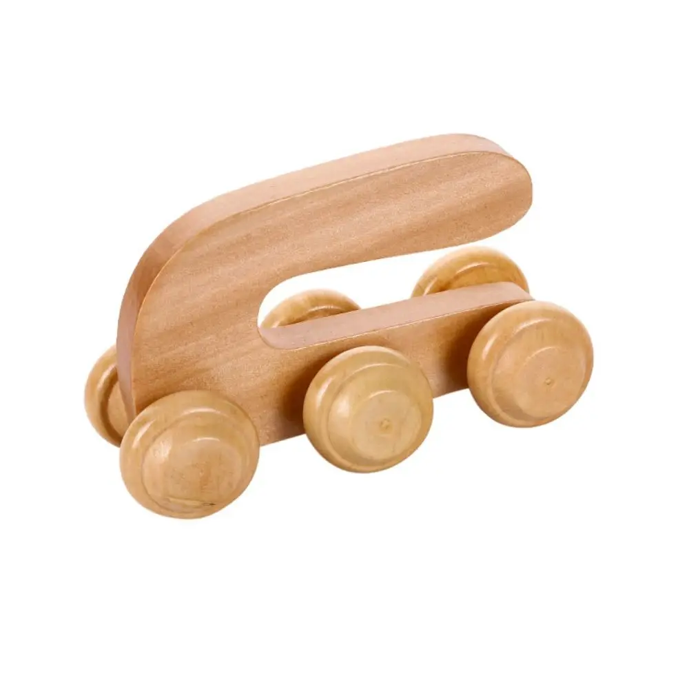 

Household Wooden Massage Roller Handheld Manual Body Massage Tool Reflexology Anti-Cellulite Trigger Point Massager Wheel Shaft