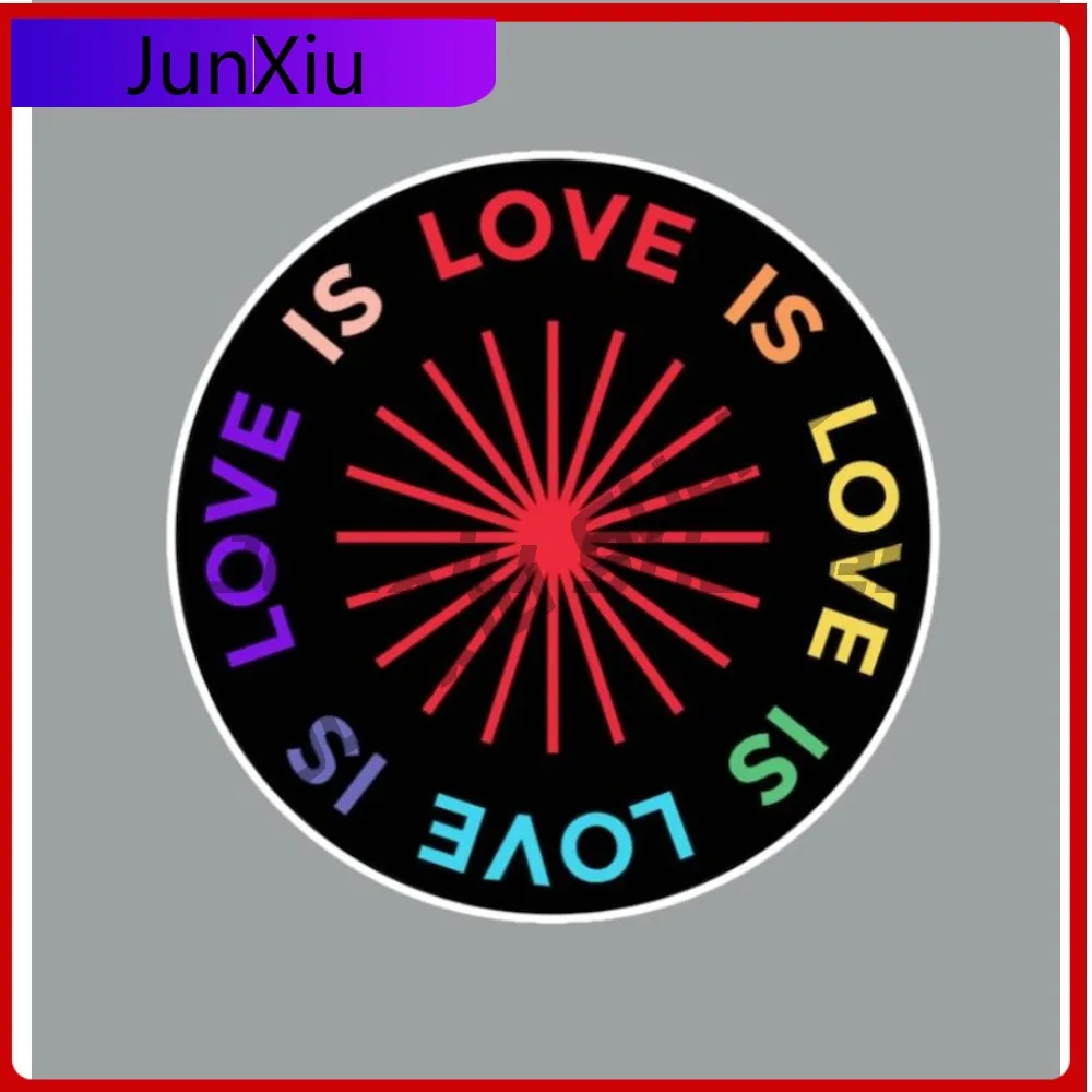 

Love Is Love Sticker Funny Decoration Custom Scratch-proof Decals Rv Stickers For Car Bumper Fridge Or Laptop Suv Window Camping