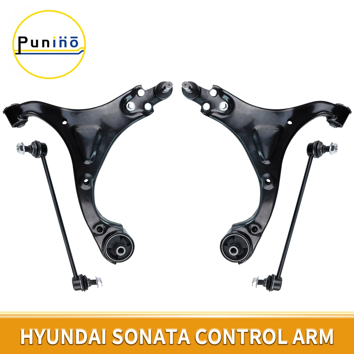 

Punino Front Lower Control Arms with Ball Joints Stabilizer Links 4pcs Kit Sets for Hyundai Sonata 2011 2012 2013 2014