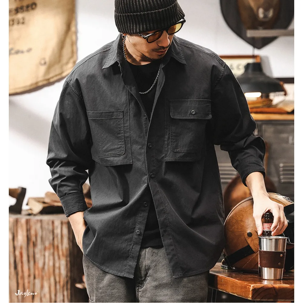 

Maillard vintage shirt men's long-sleeved autumn new commuter work shirt jacket