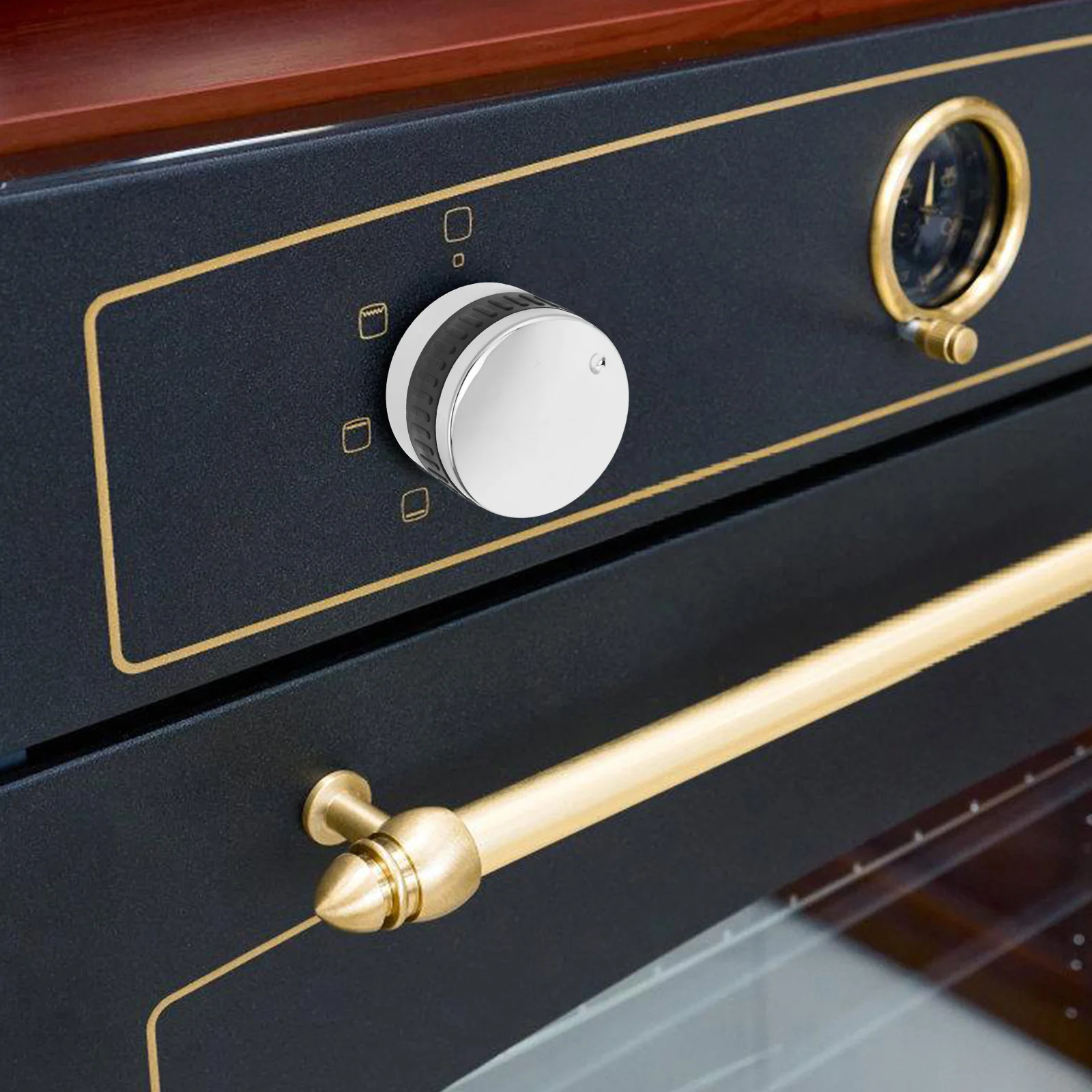 

2Pcs BBQ Grill Knob Camp Stove Gas Switch Replacement Smooth Surface 8mm Hole Durable Control Cooktop Burner Fireplace Hob Knobs