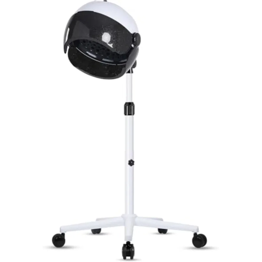 

Hooded Vertical Hair Dryer on Wheels with Touch Controls and Three Temperatures Professional Hair Bonnet Dryer for Salons and H