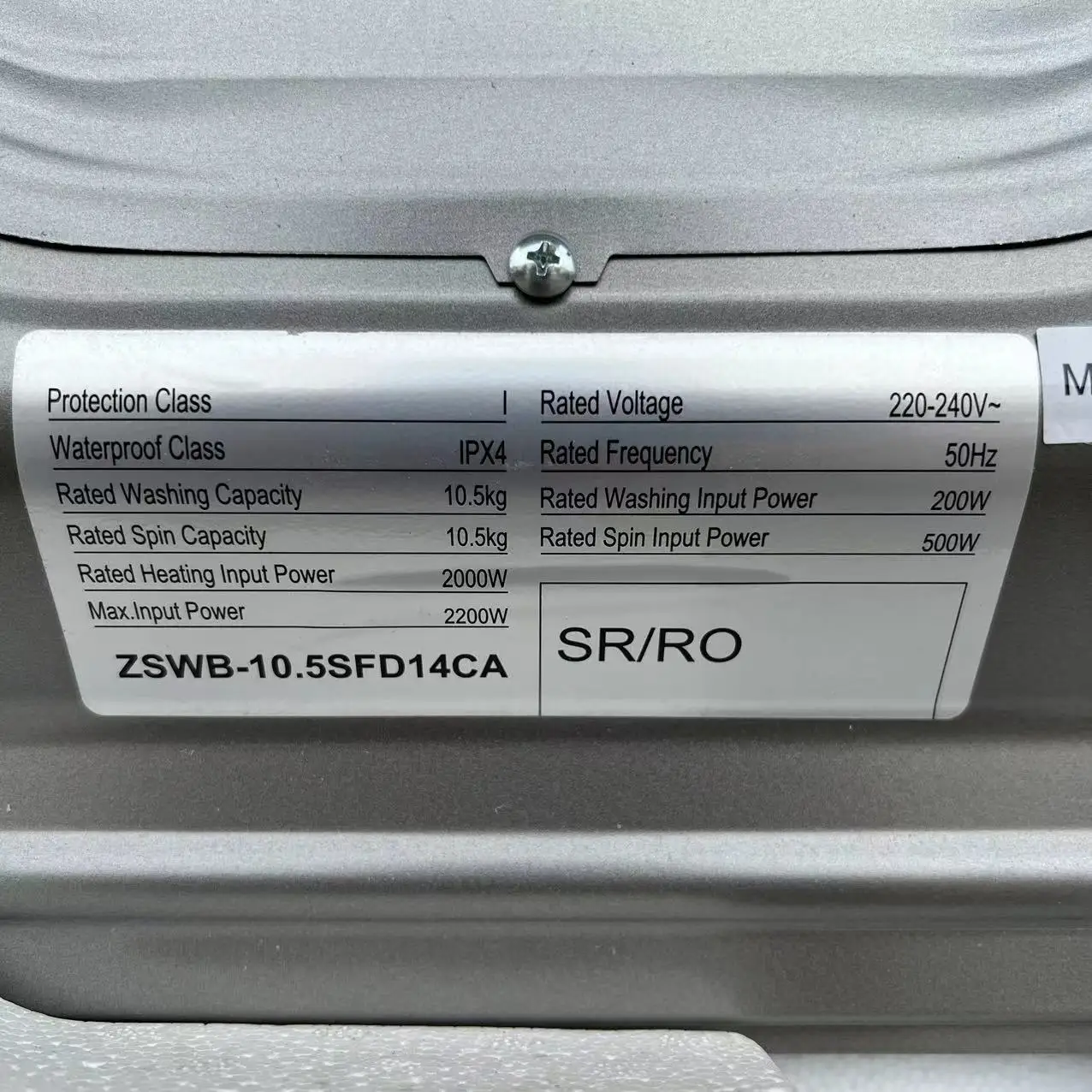 10.5kg Fully Automatic Electric Drying Washing Machine Single Tube Front-loaded Household Large Capacity Washing Machine